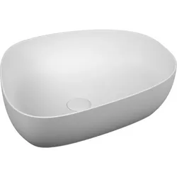 VitrA Options Aufsatzschale 5991B401-0016 56x44cm, asymmetrisch, ohne Überlauf/Hahnloch, Edelweiß VC
