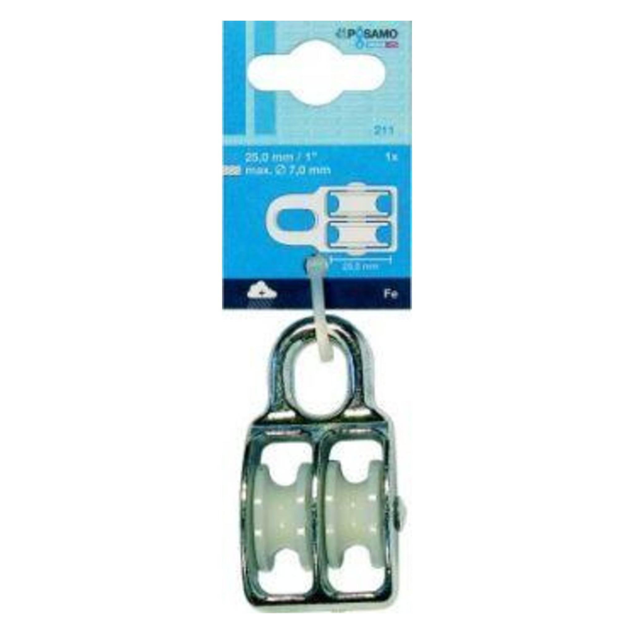 Magni Blockrolle doppelt () galZn f. Seil-Ø b. 7,0mm (4011645004939)