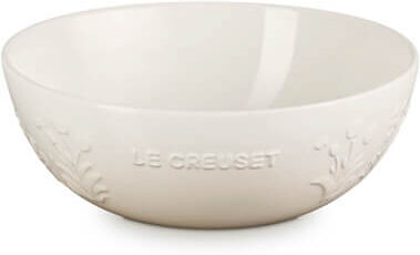 Le Creuset Meringue Stoneware La Jardin 25cm Round Serving Bowl