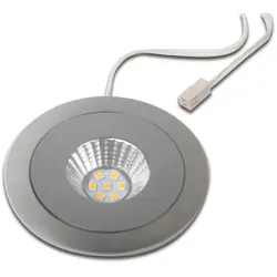 Hera LED Einbaustrahler AR 68-LED, geringe Blendwirkung, IP44, 24V DC, CRi >90, Rasthaken-Montage, starr, dimmbar, 3000K, edelstahl HE-20203238002