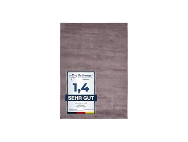 andiamo Tapis Arezzo pour Salon\, Salle à Manger\, Facile d'entretien\, élégant et Confortable\, Couleur Unie\, 160 x 230 cm\, Lavande