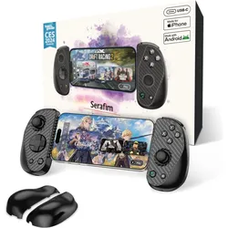 Serafim S3 Cloud Gaming Controller (Android, iOS, Windows), Gaming Controller, Schwarz