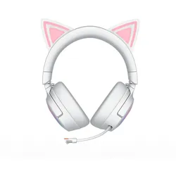 Razer Kraken Kitty V3 Pro kabelloses RGB-Kitty-Headset für Gaming, white