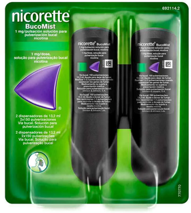 Nicorette BucoMist 1 mg dose 2 x 13.2 ml
