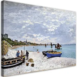 WANDBILD strand bei sainte adresse claude monet