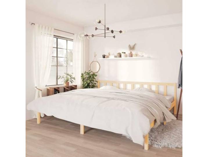 Massivholz Kiefer Lattenrost Schlafzimmer Modern 180x200 cm Braun Massivholzbett Kiefer 180x200 cm Bettgestell Holz Lattenrost Stabil Modern Schlafzimmer Möbel Ohne Matratze