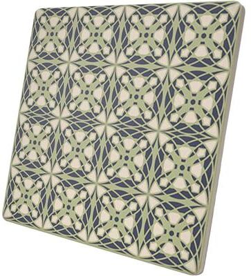 CounterArt "Frank Lloyd Wright's Luxfer Design on 8"" Square Stone Trivet"