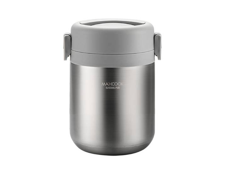 Maxcook MCTG0856 Bocal alimentaire isotherme sous vide 1,5 L Boîtier en Acier inoxydable 316 Large ouverture