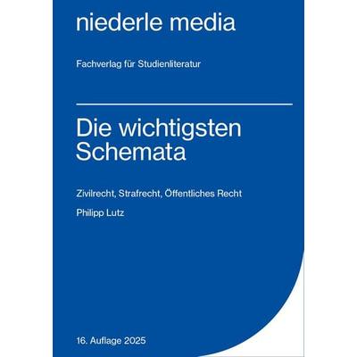 Die wichtigsten Schemata - 2025, Taschenbuch von Philipp Lutz, Niederle, J