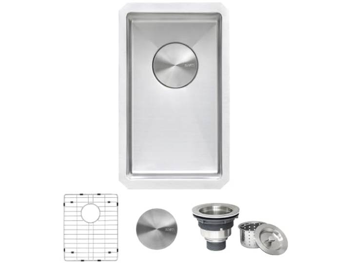 Ruvati 10-inch Undermount Wet Bar Prep Sink Tight Radius 16 Gauge Stainless Steel Single Bowl - RVH7010
