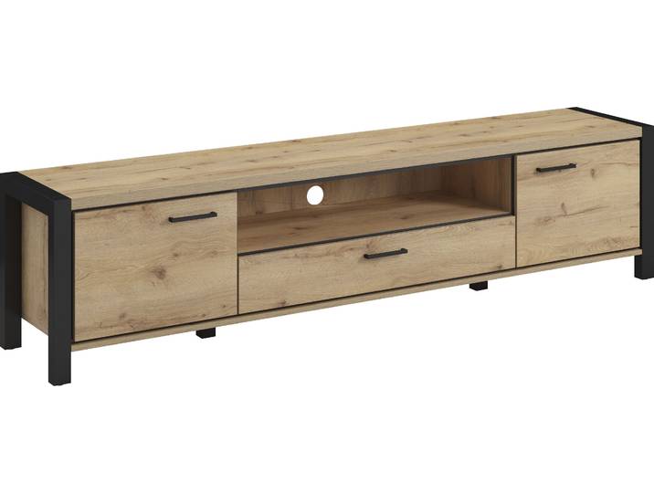 Lowboard HOME AFFAIRE Aktiv , braun (taurus), B:210cm H:50cm T:41cm, Sideboards, Lowboard, Breite 210 cm