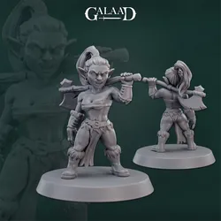 Female Goblin Barbarian von Galaad Miniatures aus Goblins #2 Release