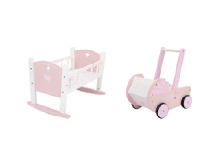 LUPILU® Berceau ou Landau de poupée en bois