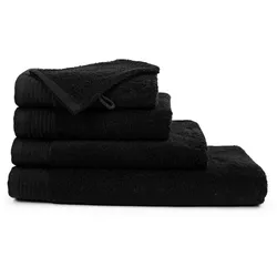 The One Towelling Strandtuch 'Deluxe' T1-DELUXE100 black 100 x 180 cm