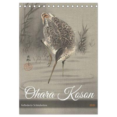 Ohara Koson - Gefiederte Schönheiten (Tischkalender 2026 DIN A5 hoch), CALVENDO Monatskalender