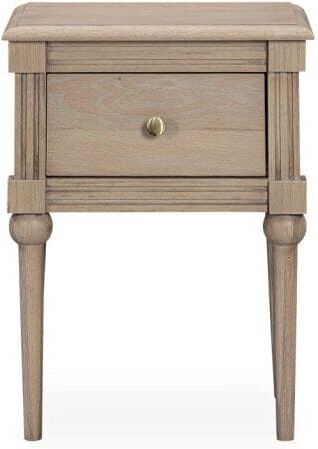 Malibu Washed Wood 1 Drawer Bedside Table
