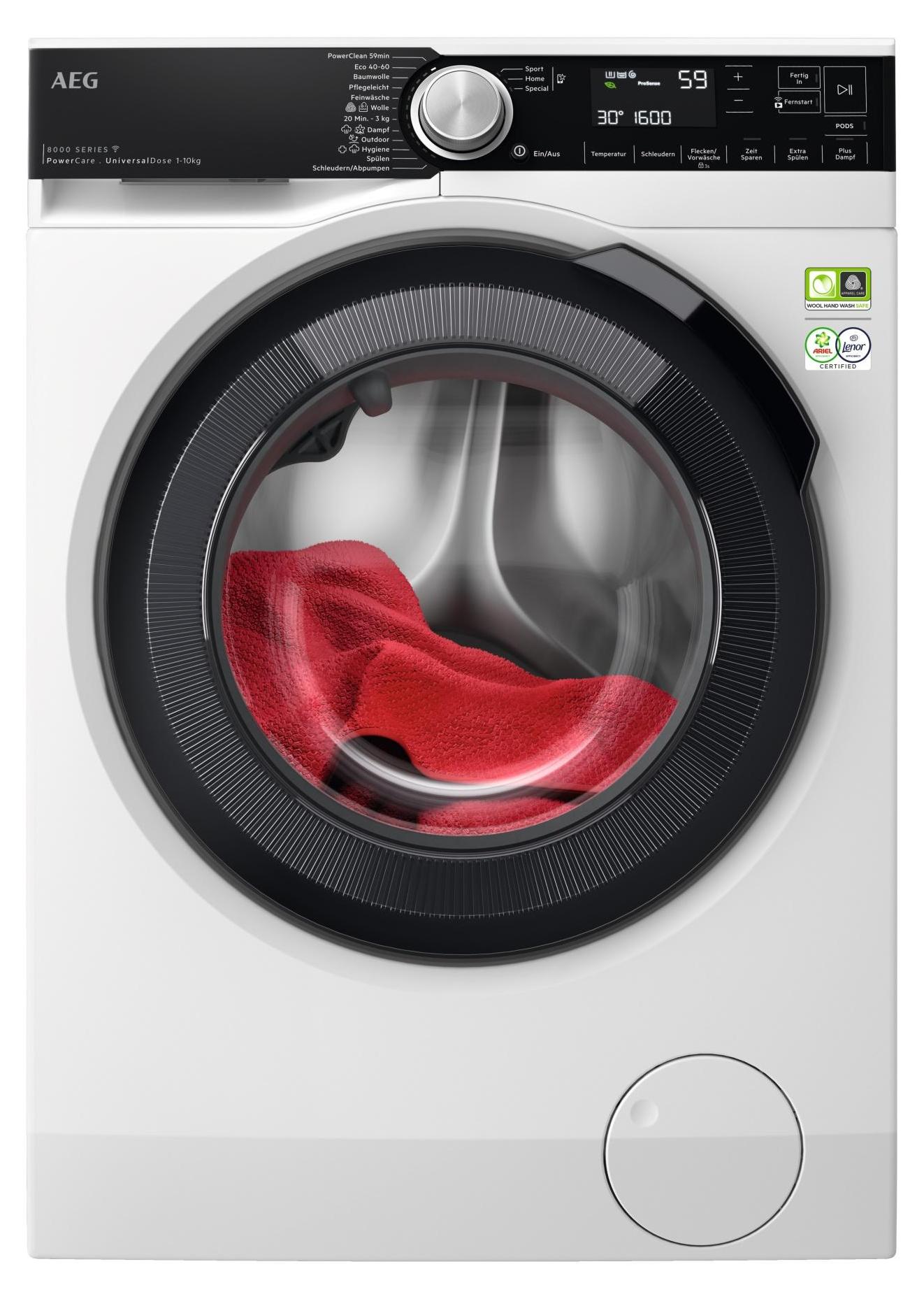 AEG 8000 PowerCare / UniversalDose WiFi / 10 kg LR8E80600 Weiß