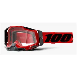 100%, Motorradhelm Zubehör, Unisex-Adult Racecraft 2 Sunglasses, Rot, Erwachsene