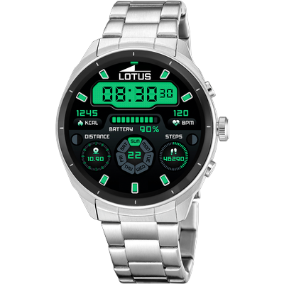 Smartwatch LOTUS "Smartwatch", silber (silberfarben, silberfarben), Smartwatches, Herren, Smartwatch, Armbanduhr,Herrenuhr,Bluetooth,Steuerung der Smartphone-Kamera,Wecker