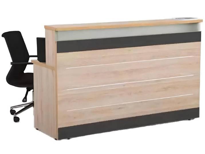 Xlmoebel Empfangstheke Elegante Empfangstheke aus Holz für modernes Arbeitszimmer (Rezeption, 1-St., Rezeption), Hergestellt in Europa