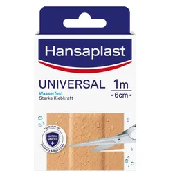 HANSAPLAST Universal Pflaster wasserfest 6 cmx1 m