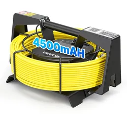 VEVOR Endoskopkamera mit WLAN, 20m Inspektionskamera mit 12 LEDs 3 Stufigem Licht, IP68 Rohrkamera mit 4500mAh Batterie & Meter-Markierung, Kanalkamera 1080p HD 120° Objektiv für Abflussinspektion