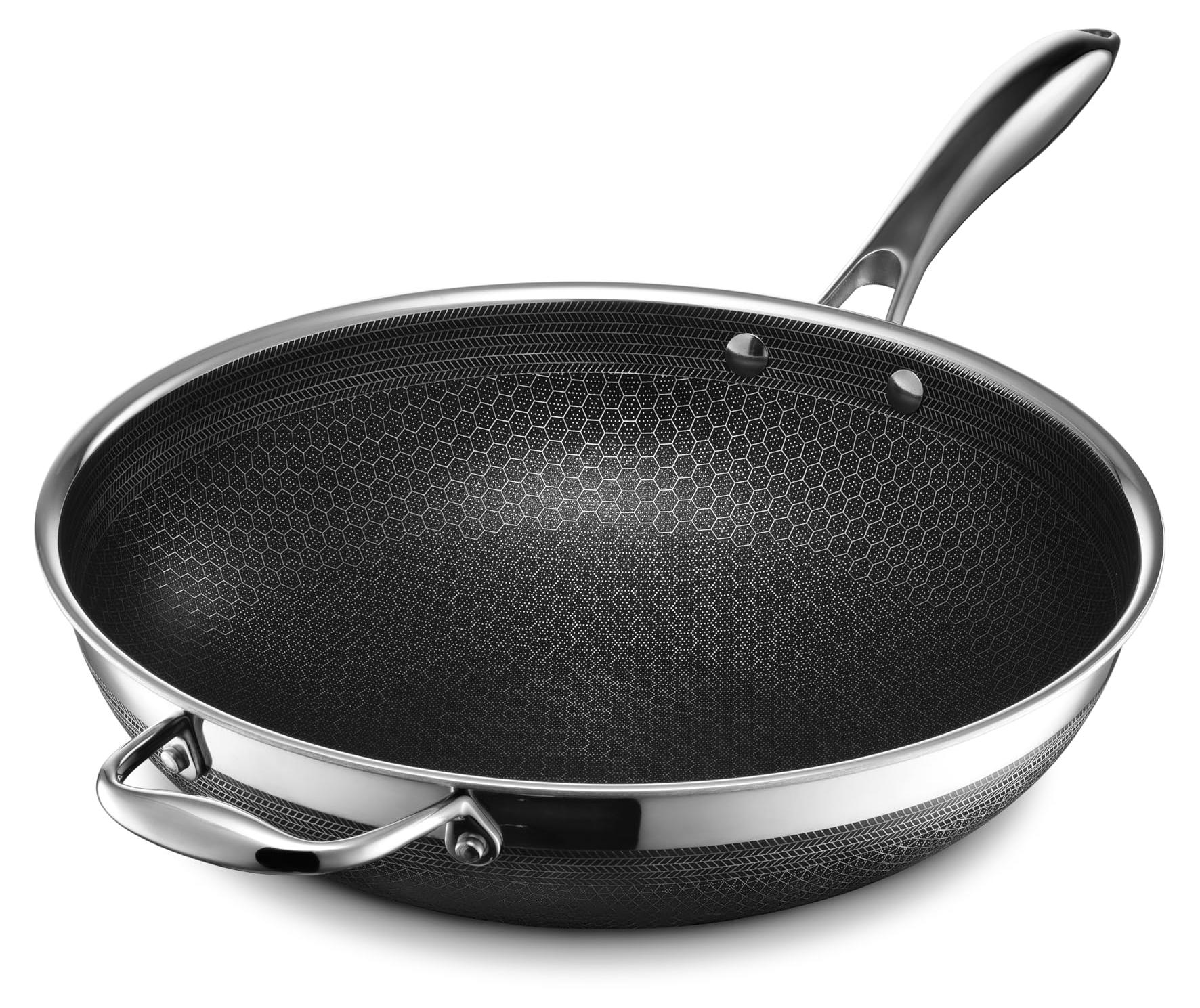 Hybride Anti-Haft Wok 30,5 cm, spülmaschinengeeignet, induktionsgeeignet