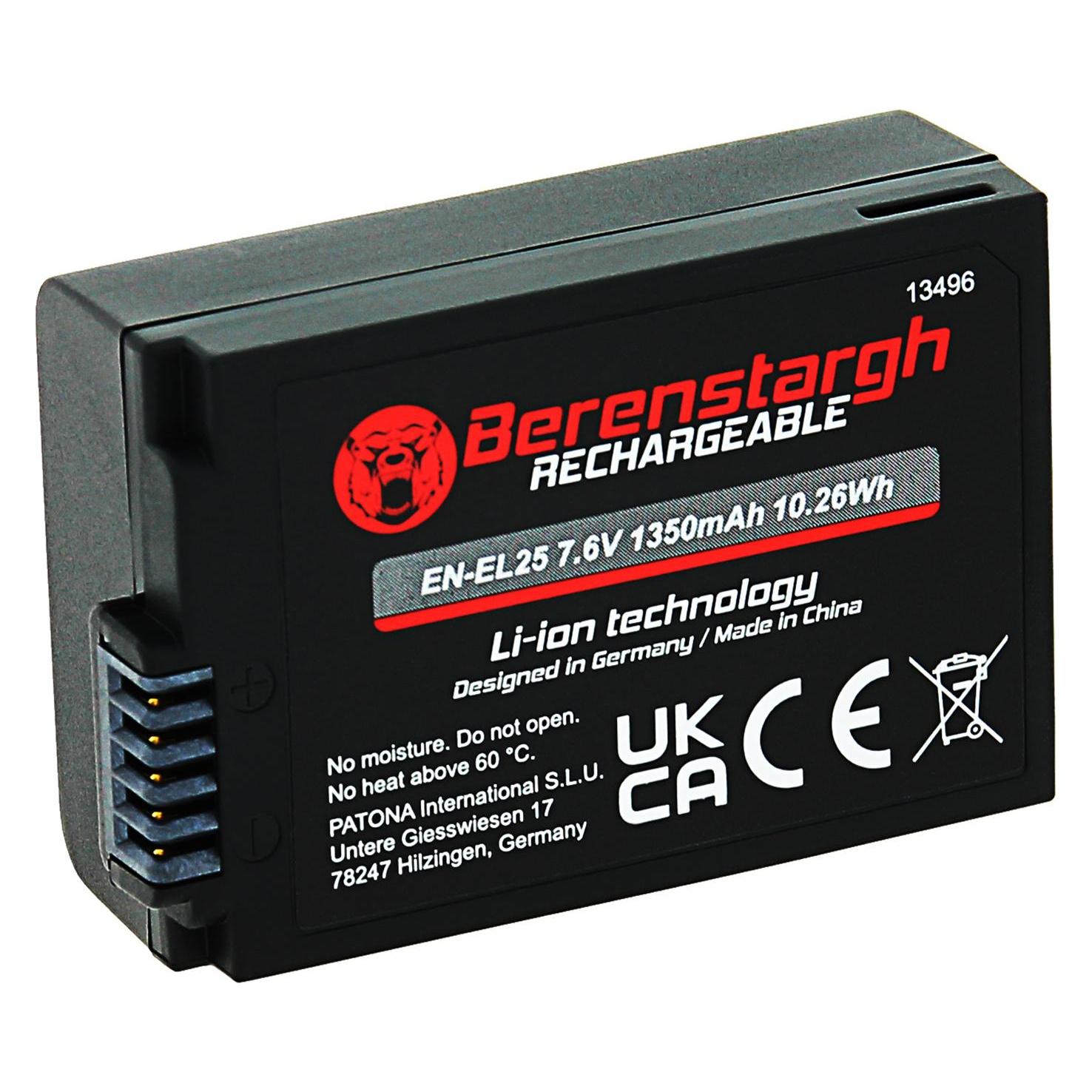Berenstargh Akku EN-EL25 f. Nikon Z30 Z50 Z fc (Kamera Akku) (61064034)