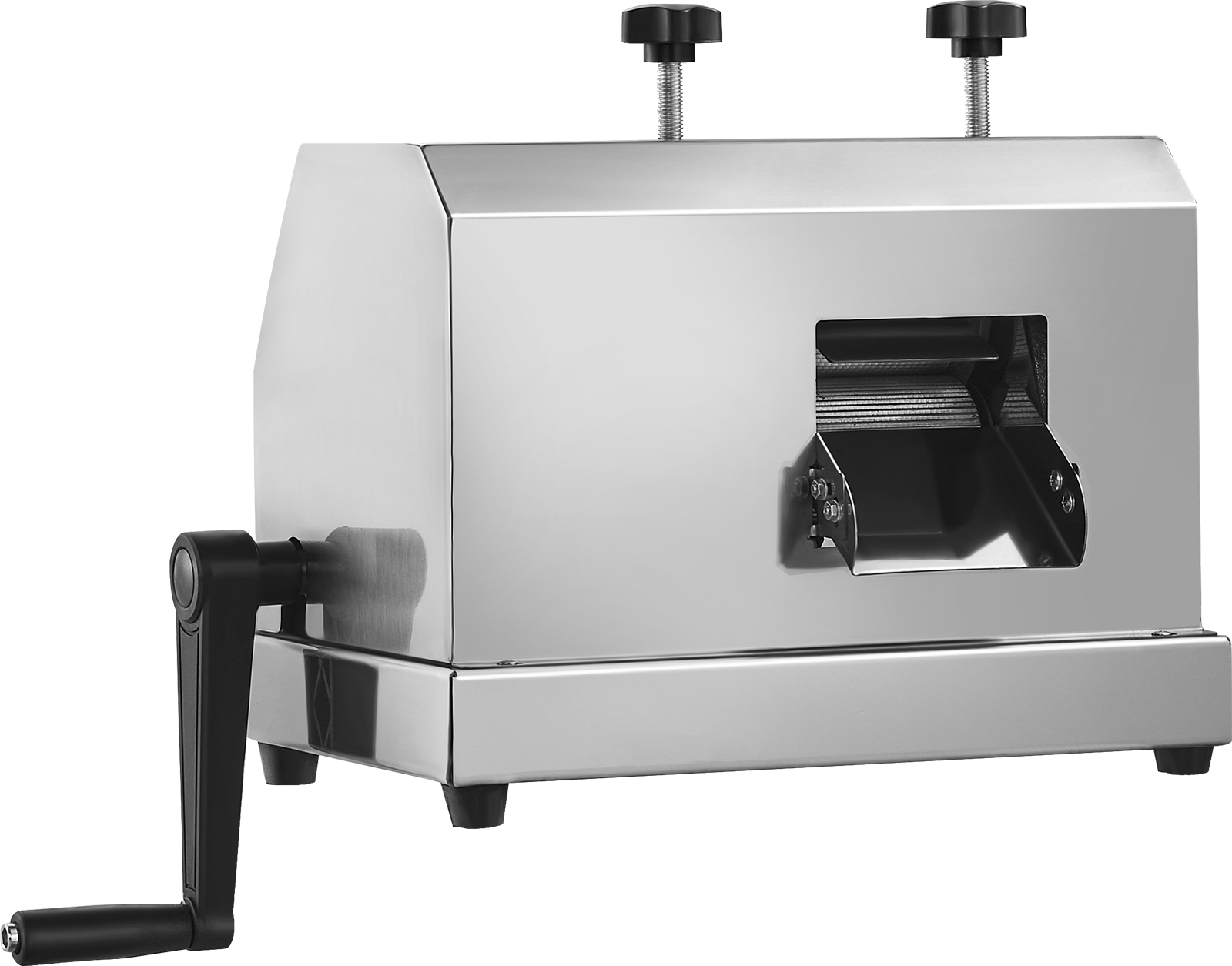 Kommerzieller Zuckerrohr-Entsafter, 49, 9kg/h Hochleistungs-Zuckerrohr-Entsafter-Maschine mit 3 Edelstahlwalzen, 6, 1 cm großer Einlass