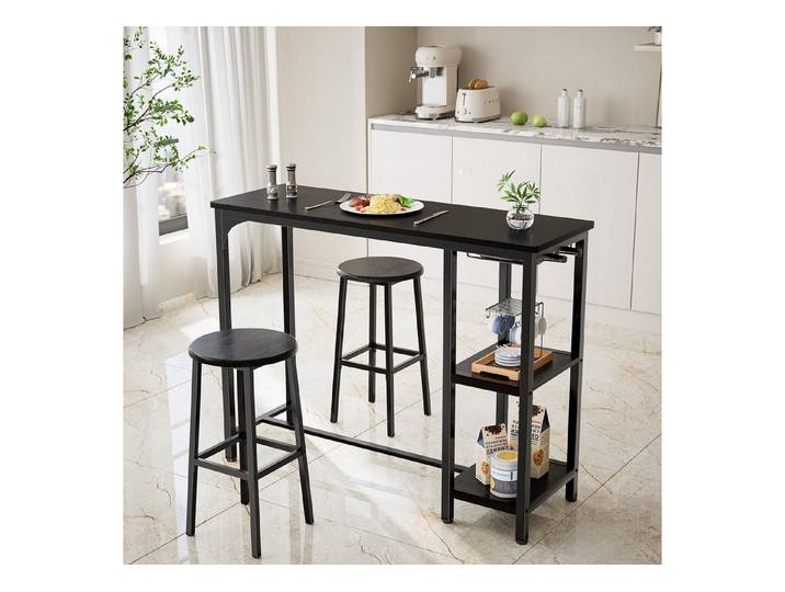 Bealife Essgruppe Esstisch mit 2 Stühlen, Küchentisch für Küche,Esszimmer