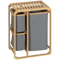 HOMCOM - Wäschekorb - 50L x 32B x 69,7H cm - mehrfarbig