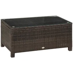 Outsunny - Gartentisch - 85Lx50Wx39Hcm - Braun