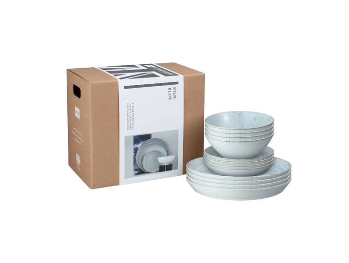 Denby Service de table Kiln Blue 12 pièces