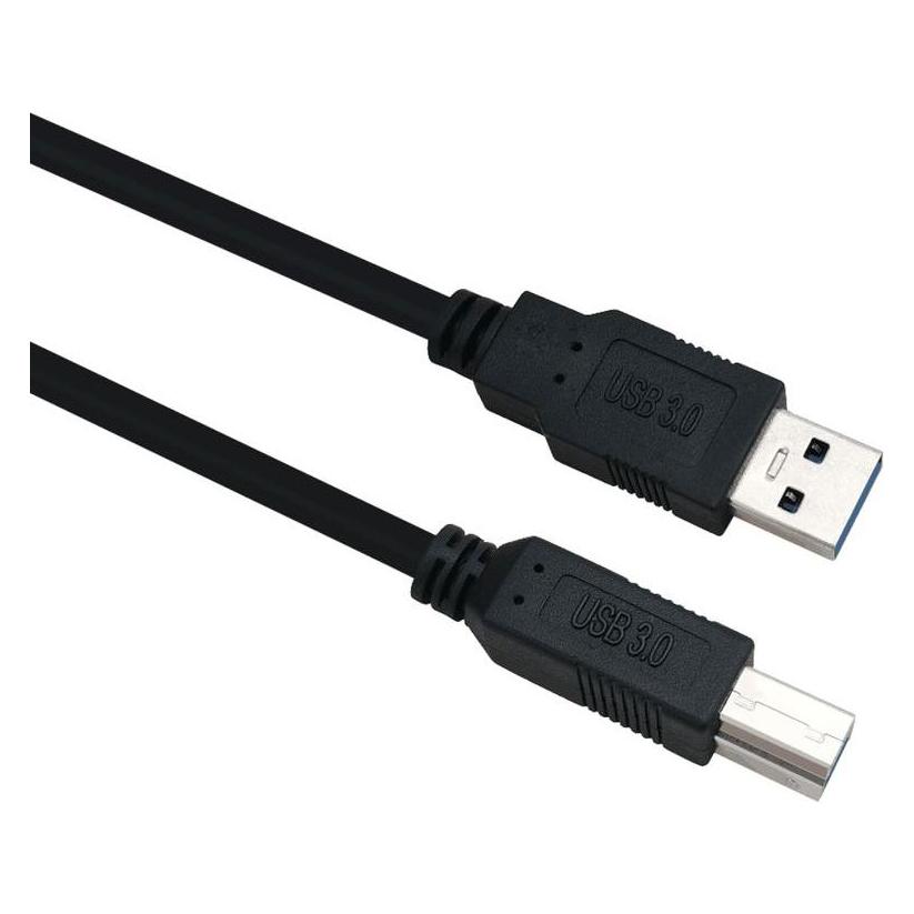 Helos Anschlusskabel, USB 3.0 A Stecker/B Stecker, 1,0m, schwarz USB 3.0 A St./B St., Übertragungsrate: 5 (1 m, USB 3.2 Gen 1) (288328)