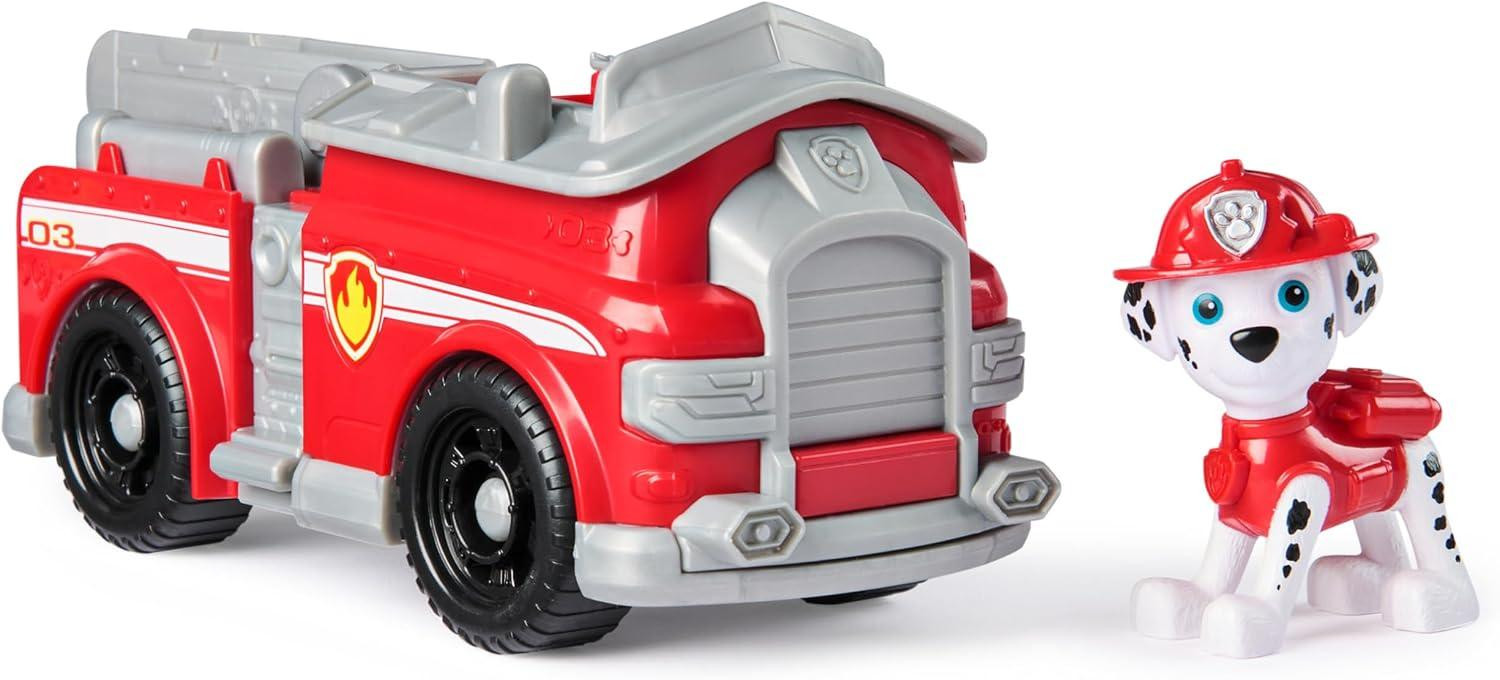 PAW Patrol Marshall Brandweerwagen Speelgoedauto met speelfiguur