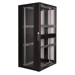 Roline 19-Zoll Serverschrank 42 HE (42 HE, 19 Zoll Rack), Serverschrank, Schwarz
