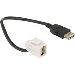 DELOCK 86327 - Keystone USB2.0 A-Buch.>USB2.0 A-Buch. 110°