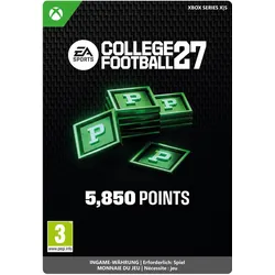 Microsoft Xbox COLLEGE FOOTBALL 27 - 5850 CUT POINTS Download Code, Ingame Währung