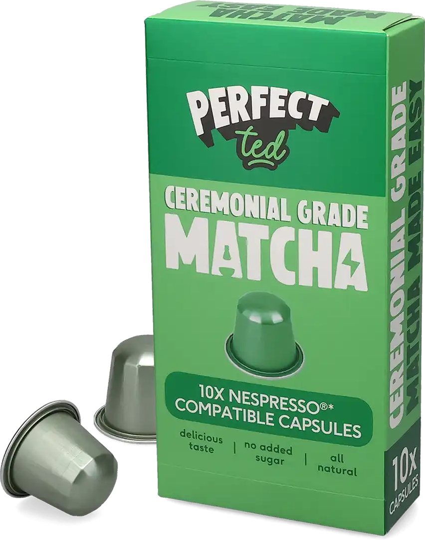 PerfectTed   Matcha Cérémonie - 10 Capsules Matcha pour Nespresso® - Compatible Nespresso®