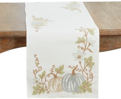 Saro Lifestyle "Pumpkins Table Runner - 16""x70"""