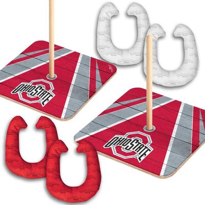 Skip's Garage Ohio State Buckeyes NCAA Horseshoe Bags Toss Game