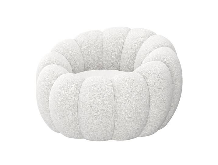 Sessel Bouclé FORAL weiss