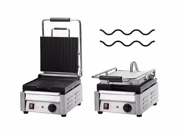 Mayfair Paninigrill klein gerillt Kontaktgrill – Gastro Grill/Griddleplatte – metall