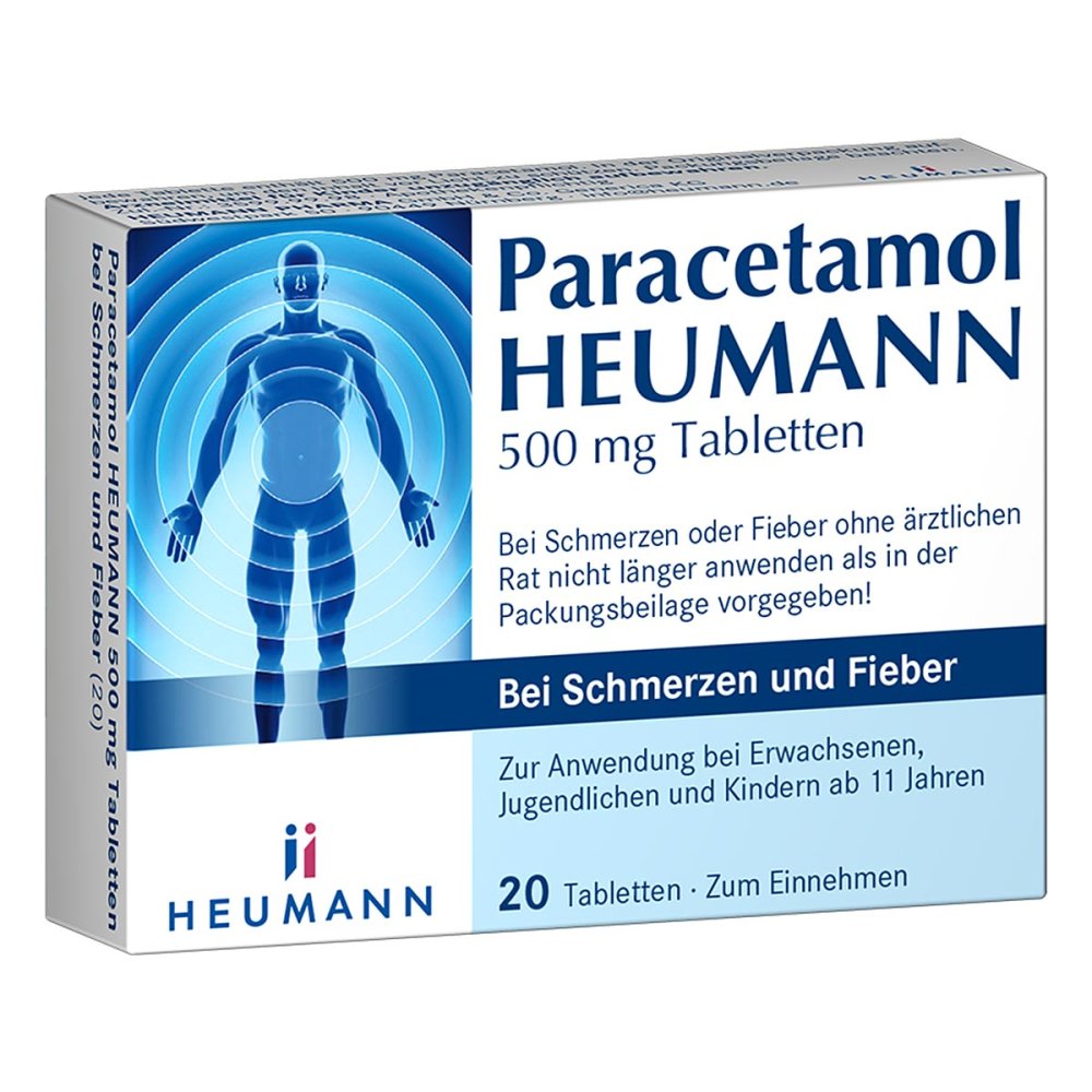 HEUMANN PHARMA GmbH & Co. Generica KG Paracetamol HEUMANN 500 mg Tabletten bei Schmerzen und Fieber 16352066