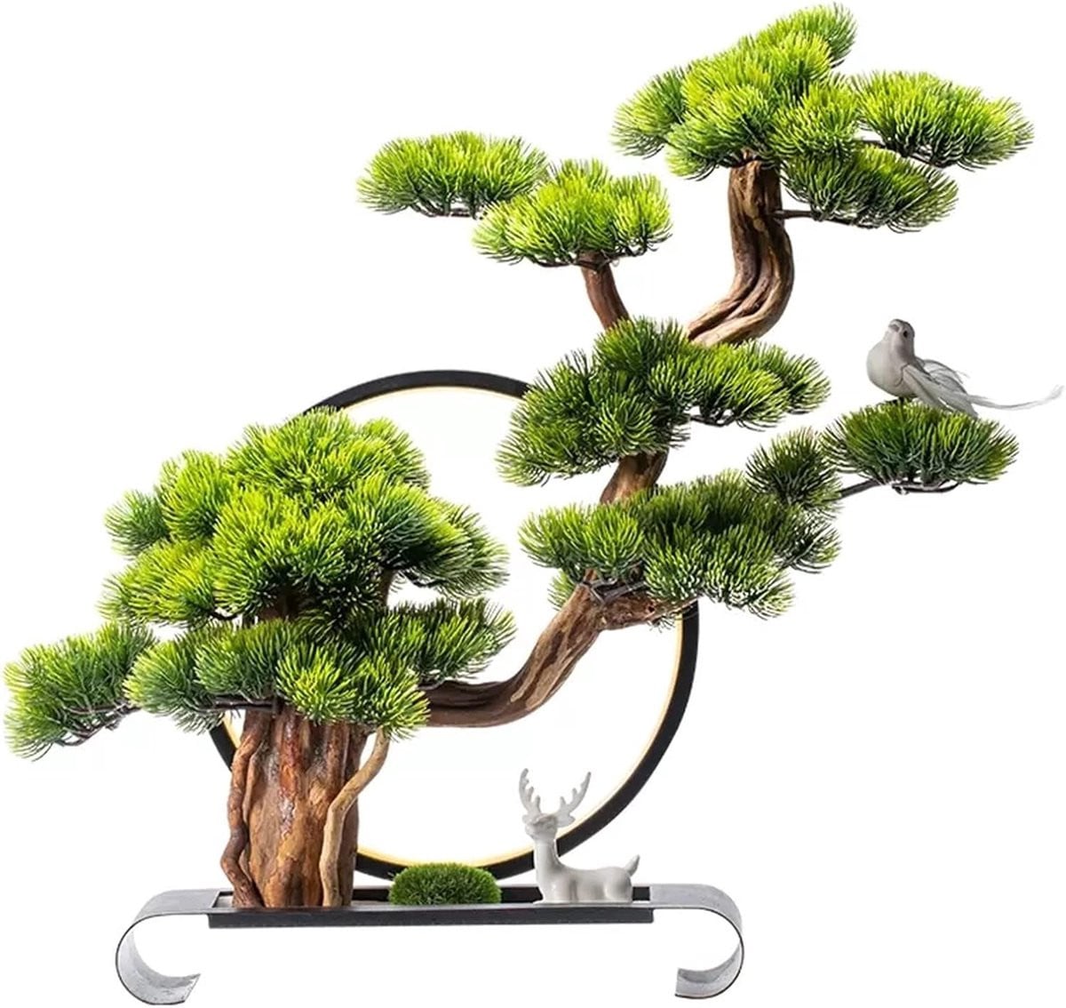 Kunstmatige Bonsai Boom - Groen - Onderhoudsvrije Decoratie - Hoogte: 67 cm