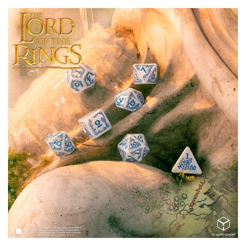 Q Workshop The Lord of the Rings: Rivendell Dice Set - Stone (QWS49893)
