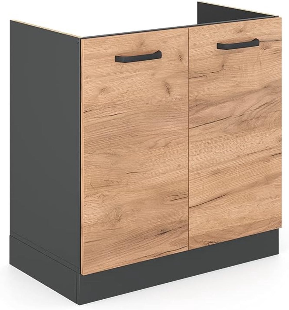 Keukenkast Module Spoelbakonderkast Antraciet Breedte: 80 cm
