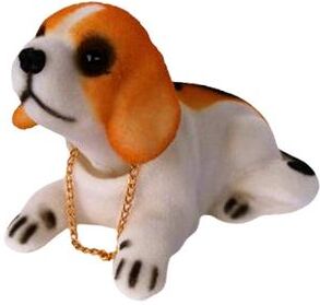 Uplifted Trends Shake Head Dog Ornament For Car Husky Beagle & St Bernard Car Dashboard Decoration beagle