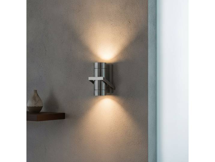 RVS Up- & downlighter Double Artdelight - WL DOUBLE ALU