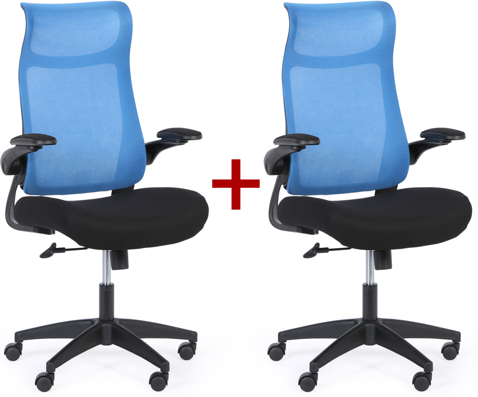 B2B Partner Bürosessel LUCKY 1+1 GRATIS, blau